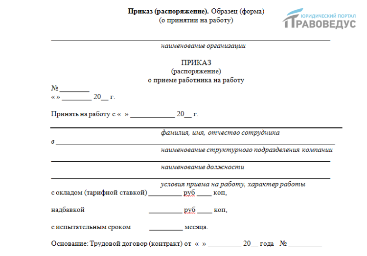 Распорядительные документы