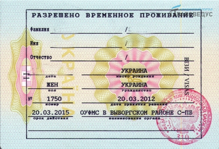 Разрешение на временное проживание